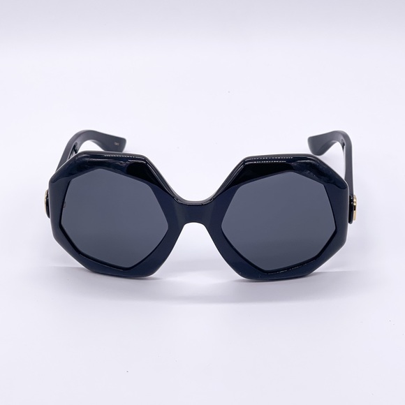 NEW GUCCI GG1242S 001 OVERSIZED ROUND WOMEN’S SUNGLASSES GUCCI GG1242S BLACK - Picture 9 of 15